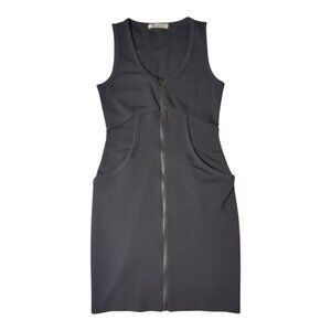 Alexander Wang Bodycon Dress Zip-Front Sheath Womens Small LBD Going Out Date